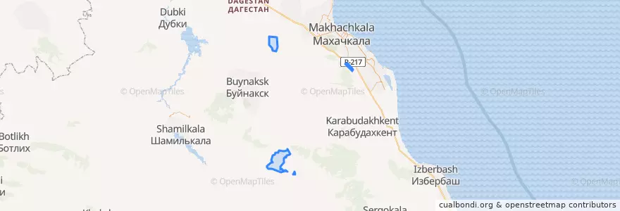 Mapa de ubicacion de сельсовет Карамахинский.