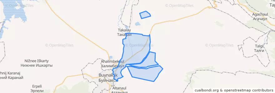 Mapa de ubicacion de сельское поселение Село Кафыр-Кумух.