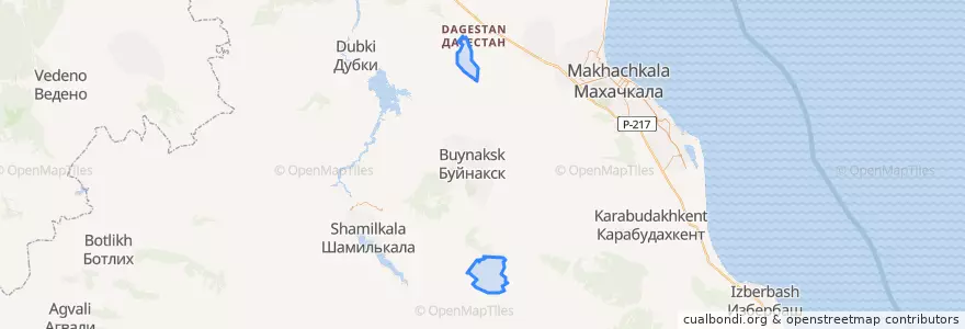 Mapa de ubicacion de сельсовет Апшинский.