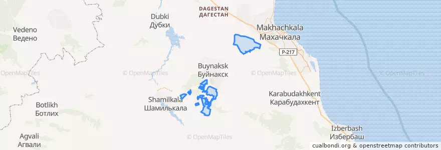 Mapa de ubicacion de сельсовет Верхнеказанищенский.