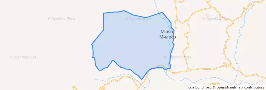 Mapa de ubicacion de сельское поселение Село Миарсо.