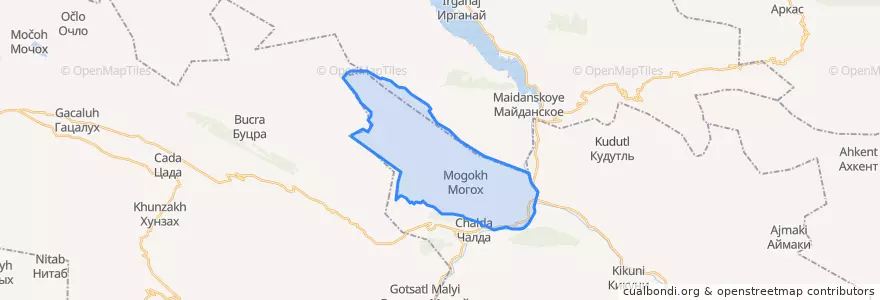 Mapa de ubicacion de сельсовет Могохский.