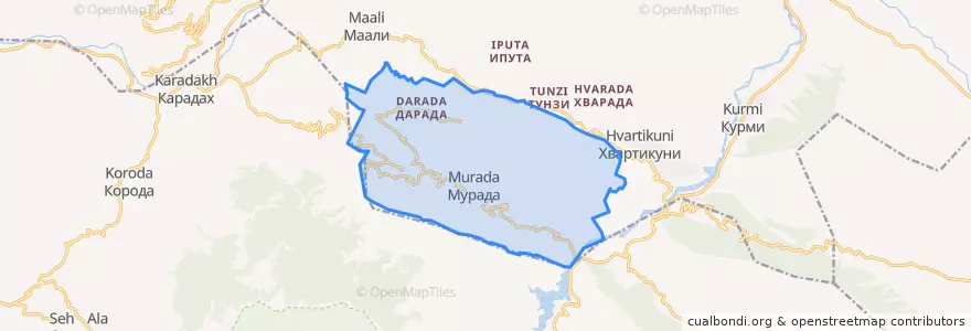 Mapa de ubicacion de сельсовет Дарада-Мурадинский.