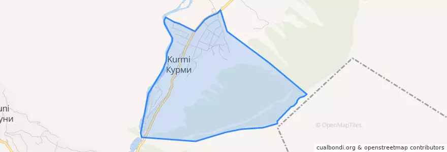 Mapa de ubicacion de сельское поселение Село Курми.