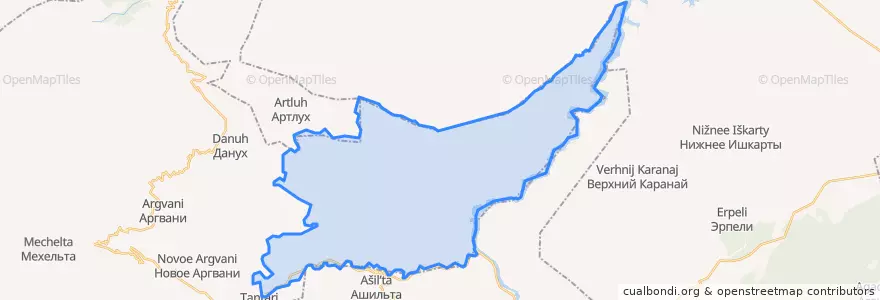Mapa de ubicacion de сельское поселение Село Чирката.