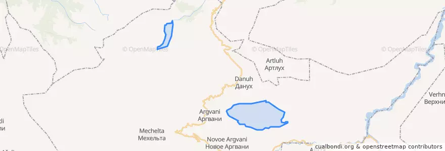 Mapa de ubicacion de сельское поселение Село Гадари.