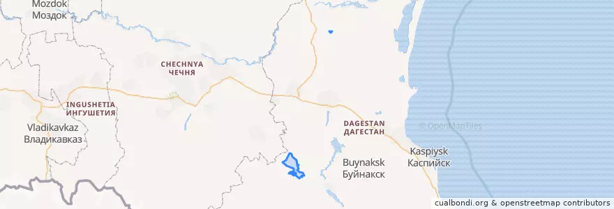 Mapa de ubicacion de Аргванинский сельсовет.