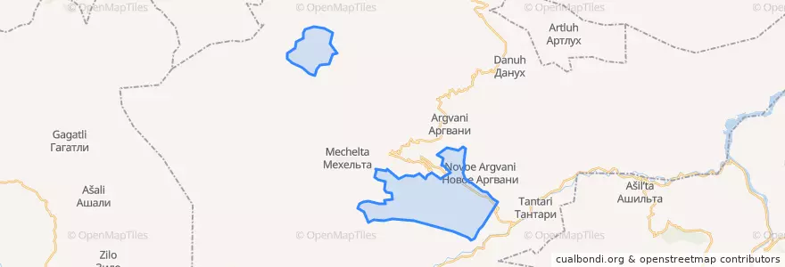 Mapa de ubicacion de сельское поселение Село Ингиши.