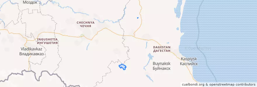 Mapa de ubicacion de Цилитлинский сельсовет.