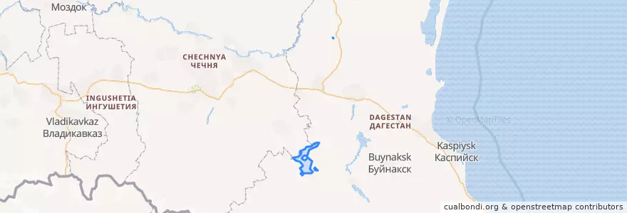 Mapa de ubicacion de Мехельтинский сельсовет.