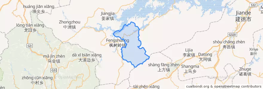 Mapa de ubicacion de 大墅镇.