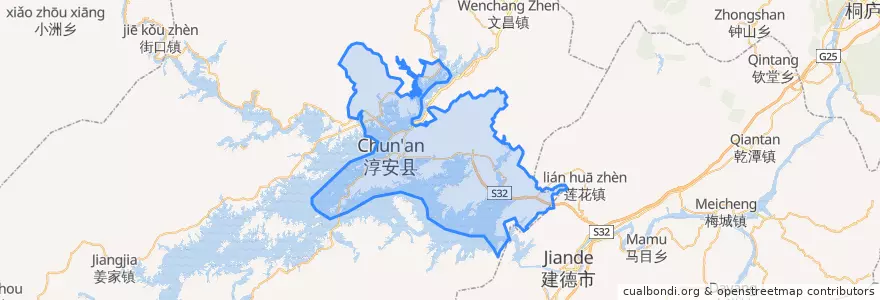 Mapa de ubicacion de 千岛湖镇.