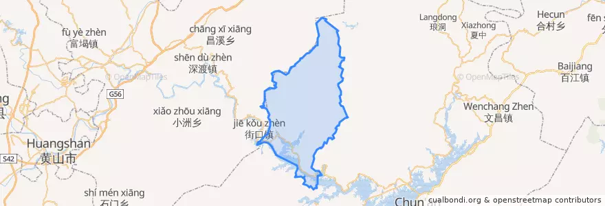 Mapa de ubicacion de 威坪镇.