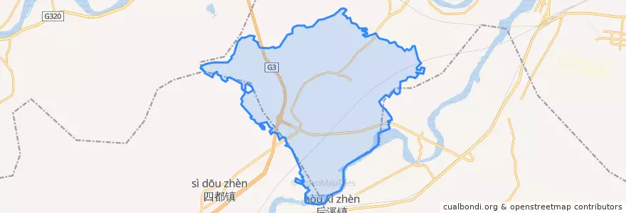 Mapa de ubicacion de 华墅乡.