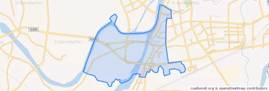 Mapa de ubicacion de 双港街道.