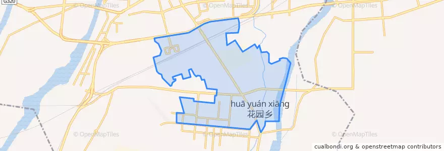 Mapa de ubicacion de 花园街道.