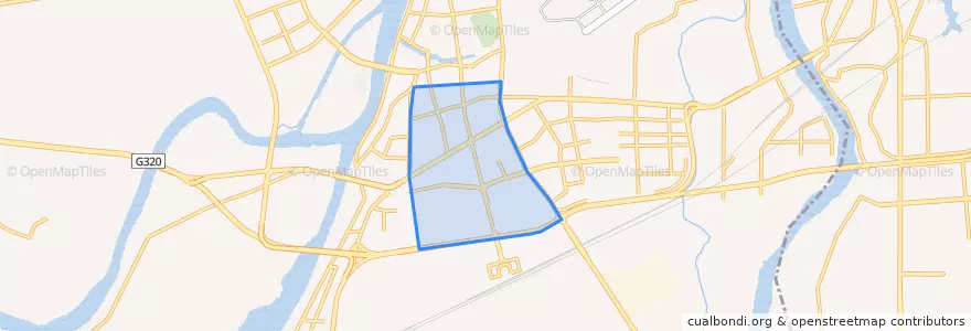 Mapa de ubicacion de 荷花街道.