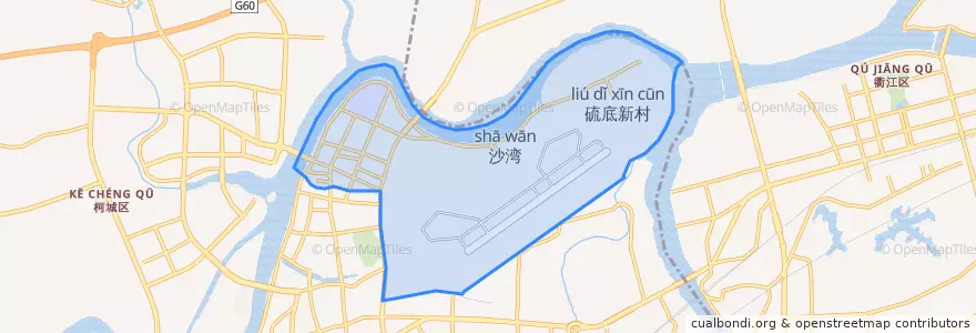 Mapa de ubicacion de 信安街道.