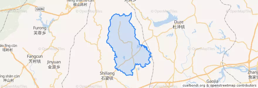 Mapa de ubicacion de 九华乡.