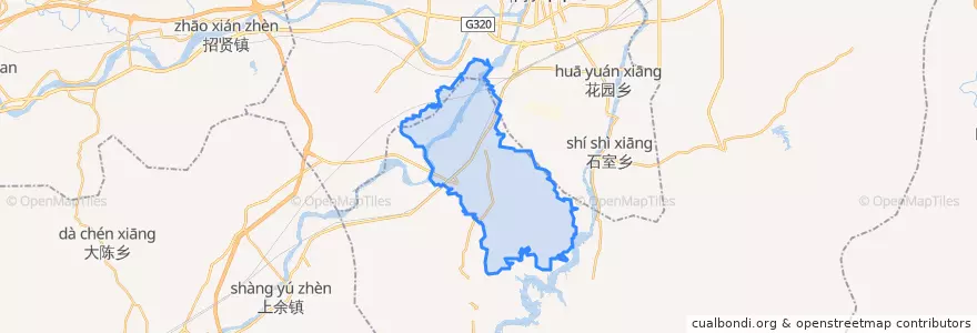 Mapa de ubicacion de 廿里镇.
