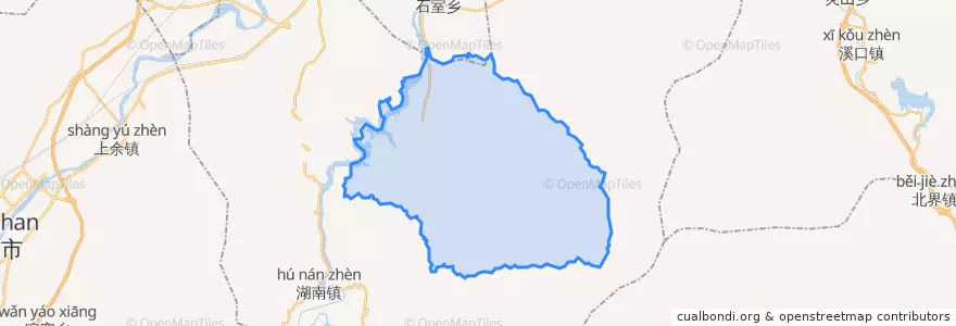 Mapa de ubicacion de 黄坛口乡.
