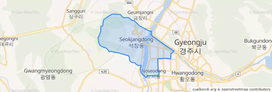 Mapa de ubicacion de 성건동.