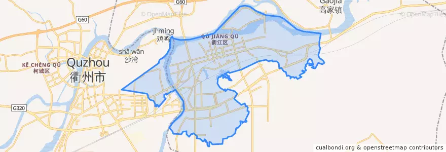 Mapa de ubicacion de 樟潭街道.