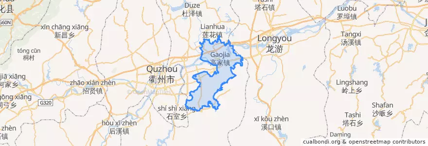 Mapa de ubicacion de 高家镇.