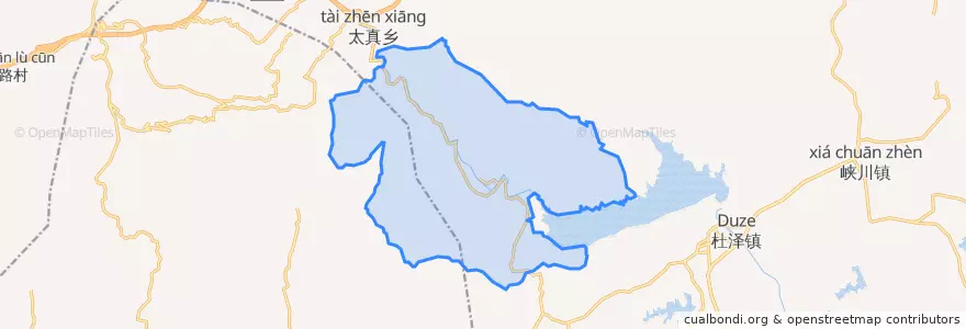 Mapa de ubicacion de 双桥乡.