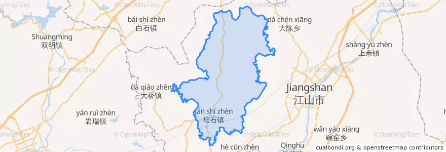 Mapa de ubicacion de 坛石镇.