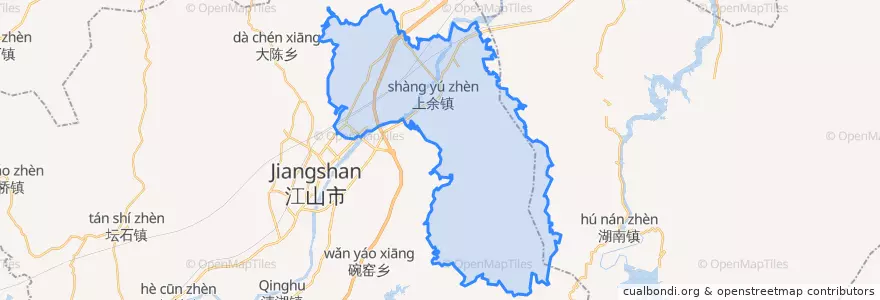 Mapa de ubicacion de 上余镇.