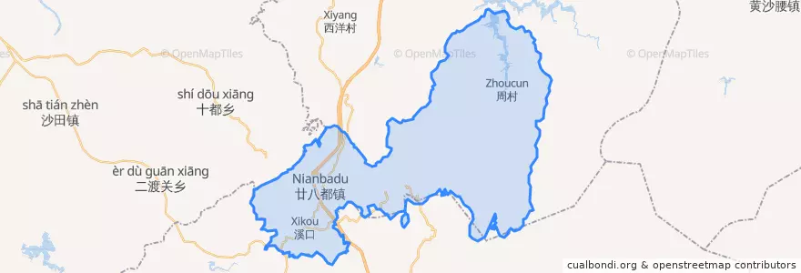 Mapa de ubicacion de 廿八都镇.