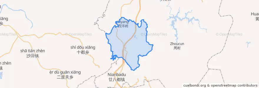 Mapa de ubicacion de 保安乡.