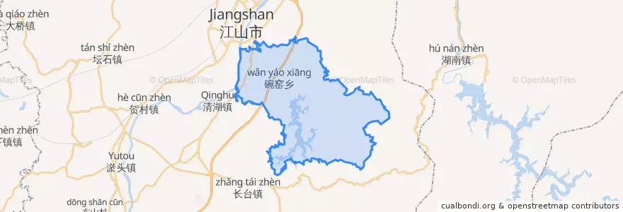 Mapa de ubicacion de 碗窑乡.