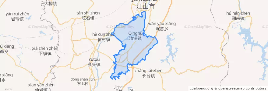 Mapa de ubicacion de 清湖街道.