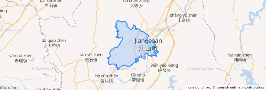 Mapa de ubicacion de 虎山街道.