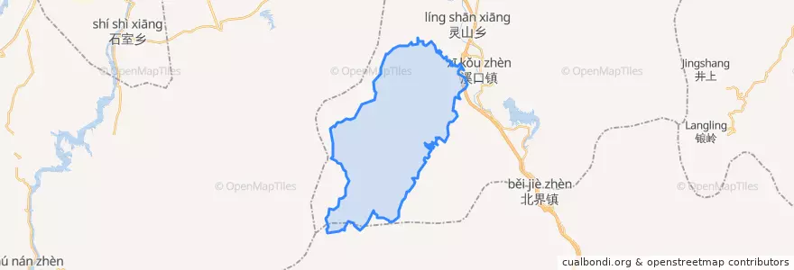 Mapa de ubicacion de 庙下乡.