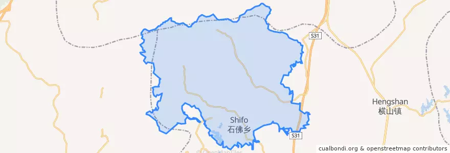 Mapa de ubicacion de 石佛乡.