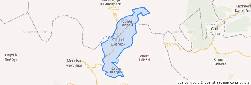 Mapa de ubicacion de сельсовет Цизгаринский.