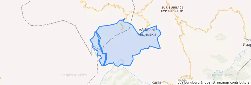 Mapa de ubicacion de Карбучимахинский сельсовет.