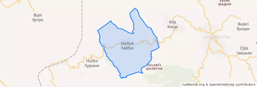 Mapa de ubicacion de сельское поселение Село Харбук.