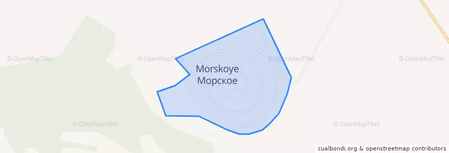 Mapa de ubicacion de сельское поселение Село Морское.