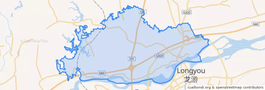 Mapa de ubicacion de 小南海镇.