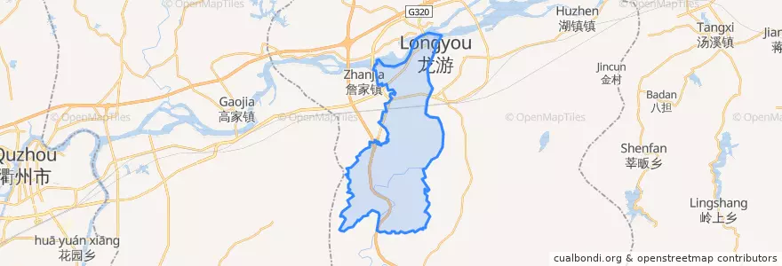 Mapa de ubicacion de 龙洲街道.