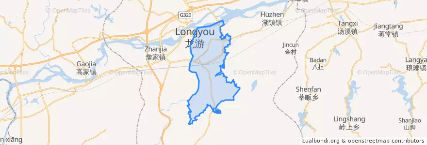 Mapa de ubicacion de 东华街道.