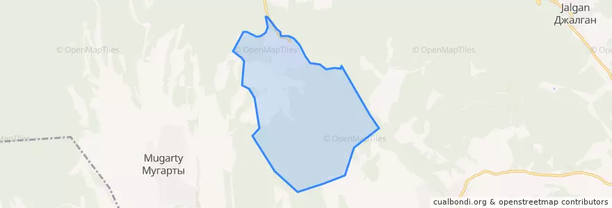 Mapa de ubicacion de сельское поселение Село Митаги.