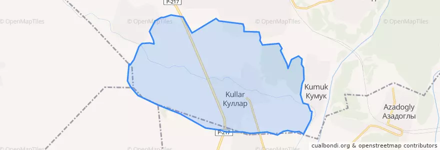 Mapa de ubicacion de сельское поселение Село Куллар.