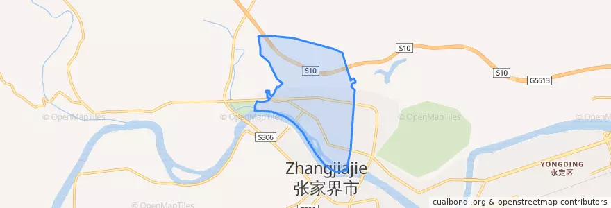 Mapa de ubicacion de 永定街道.