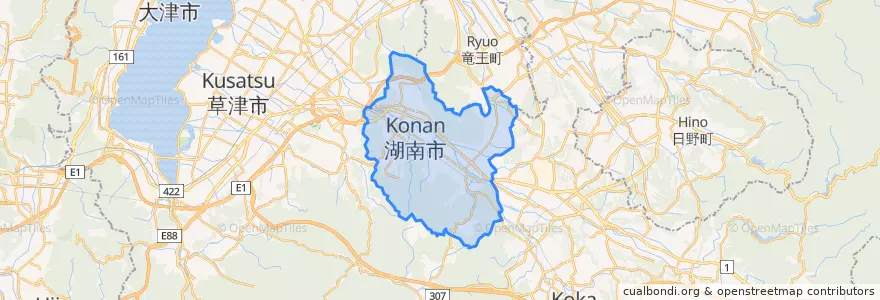 Mapa de ubicacion de 湖南市.