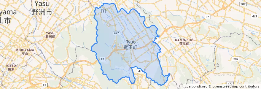 Mapa de ubicacion de Рюо.